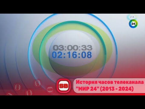 Видео: 🌐 История часов телеканала «МИР 24» (2013 - 2024)