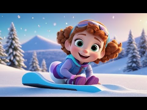 Видео: Пингвин Полли, Снежная горка | Детская песенка | Французский детский стишок | Детские песни