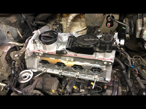 Видео: Загнуло клапана на Skoda Octavia 1,8 Tsi (CDAB, CDAA, BZB)