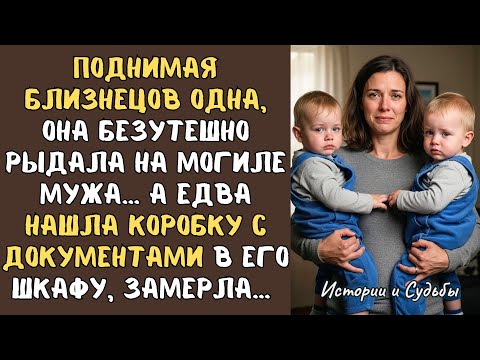 Видео: Поднимая близнецов одна, она безутешно рыдала на могиле мужа…А едва нашла коробку с ФОТО в его шкафу