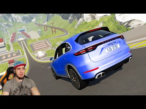 Видео: СПУСК БЕЗ ТОРМОЗОВ НА ПОРШЕ КАЙЕН В BeamNG Drive МОДЫ! Beamng.Drive ИГРА ВИДЕО МОДЫ