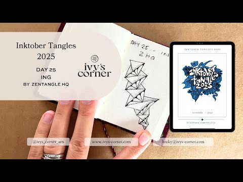 Видео: Inktober 2025, день 25 | Как рисовать Ing (Зентангл)
