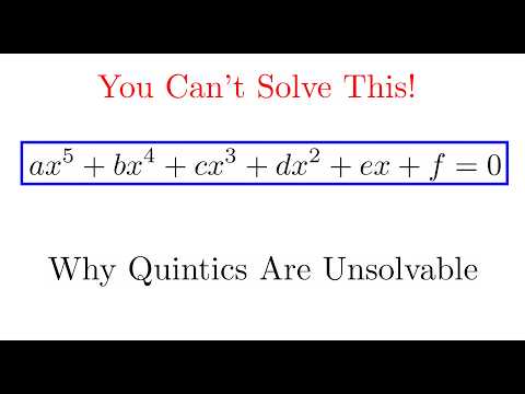 Видео: Почему нет формулы пятой степени?