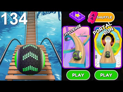 Видео: Скоростной забег Going Balls, смешные фейлы против испытаний, забег через портал, сложные уровни ...