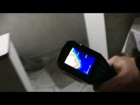 Видео: Как увидеть теплый пол или батарею в стене? Тепловизор в аренду Гомель