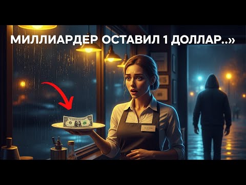 Видео: «Миллиардер оставил официантке всего 1 доллар… Но её реакция изменила всё!» | История, основанная на