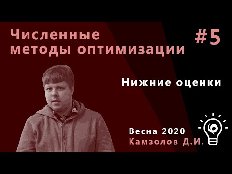 Видео: Численные методы оптимизации 5. Нижние оценки