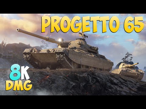 Видео: Progetto 65 - 4 Kills 8K DMG - 1 против 3! - Мир Танков