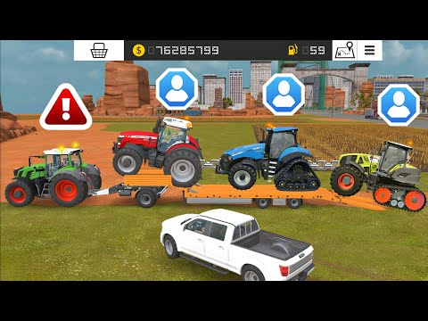 Видео: FS18 Перевозите множество тракторов в многопользовательском режиме! FS18 Возделывание и удобрение...