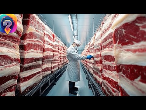 Видео: Как БЕКОН производят на заводах! Удивительный процесс приготовления  деликатеса из свинины!