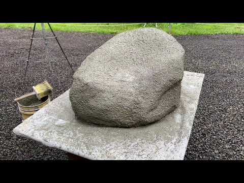 Видео: Изготовление камня с использованием картонной формы (часть 2)