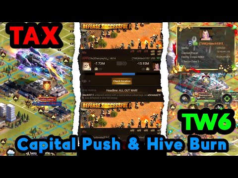 Видео: 🔥 TW6 против TAX 🔥 Натиск капитала и сжигание улья 😰 10 000+ мощи ::: Last Shelter Survival #24EG...