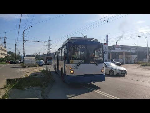 Видео: Троллейбус, маршрут №3 ВЗТМ-5284 б.335 (04.07.2022) Петрозаводск