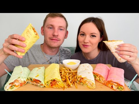 Видео: МУКБАНГ ШАУРМА С КУРИЦЕЙ В ЦВЕТНОМ ЛАВАШЕ ответы на вопросы MUKBANG SHAWARMA WITH CHICKEN IN COLORED