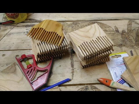 Видео: DIY.  как сделать расческу из дерева при помощи электролобзика