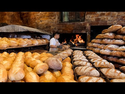 Видео: Вкусный деревенский хлеб! Отличная турецкая уличная еда!