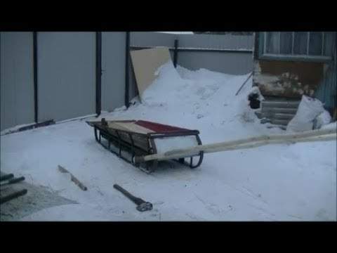 Видео: Как сделать легкие сани для лошади. Часть 3