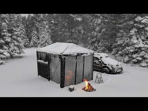 Видео: КЕМПИНГ В ДВУХЭТАЖНОЙ НАДУВНОЙ ПАЛАТКЕ ВО ВРЕМЯ ШТОРМА