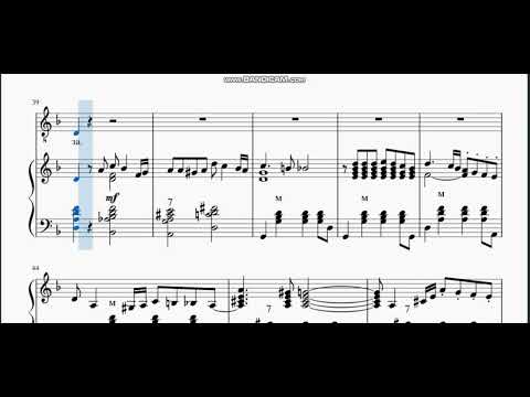 Видео: "Спустилась ночь" из репертуара Ю.Щербакова (ноты для баяна)