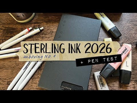 Видео: Распаковка Sterling Ink N1 + Тест ручки