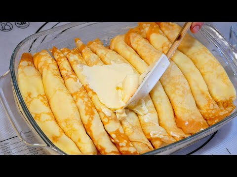 Видео: БЛИНЧИКИ с ТВОРОГОМ / НАЛИСТНИКИ / Очень Нежные и Сочные