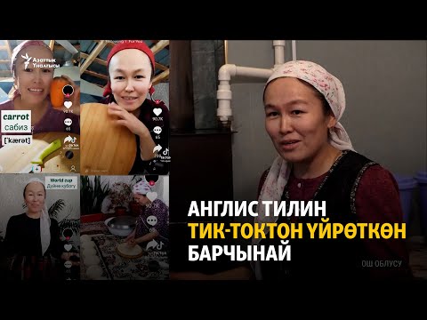 Видео: Англис тилин Тик-Токтон үйрөткөн Барчынай