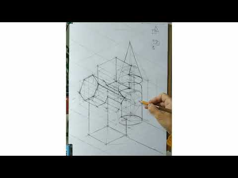 Видео: Рисуем бъемно -пространственную композицию.