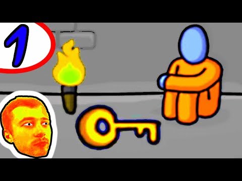 Видео: ПРоХоДиМеЦ и СТИКМЕН - побег из Серой комнаты! - #1 - Игра One Level 2