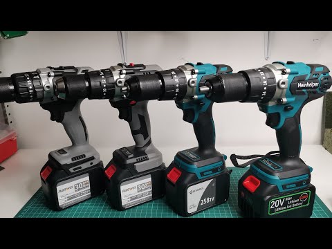 Видео: Тест и сравнение аккумуляторов 6Ач шуруповертов Nanwei, Heinhelper, Geevorks. Кто лучше?