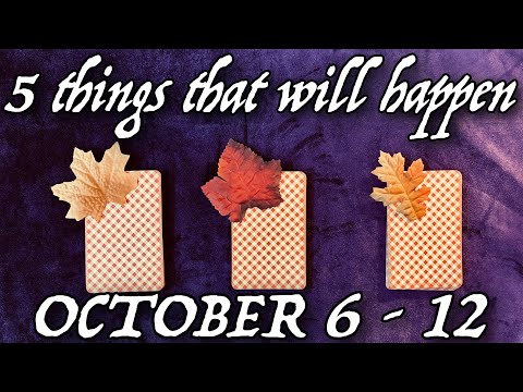 Видео: 5 событий, которые произойдут с 6 по 12 октября 😍 ВЫБЕРИТЕ КАРТУ Гадание на картах Таро 🔮