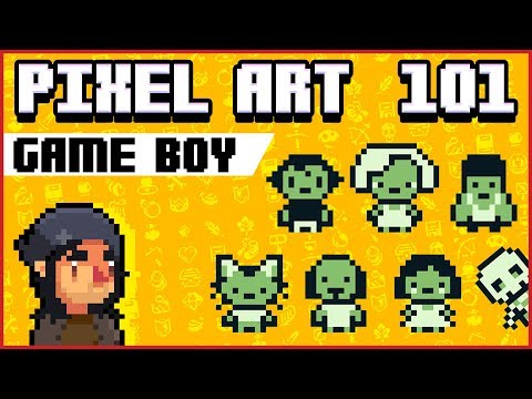 Видео: Pixelart 101 БЕСПЛАТНЫЙ курс колледжа «Game Boy»