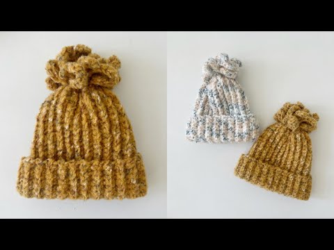 Видео: Вязаная крючком очень забавная шапка с бахромой
