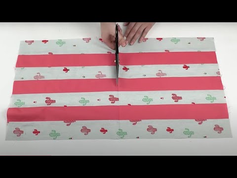 Видео: Только посмотрите, как красиво получается из полосок ткани | Пэчворк для начинающих.