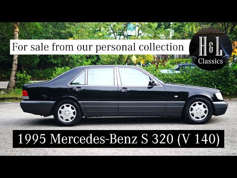 Видео: Из нашей личной коллекции: (W 140) Mercedes-Benz S 320 1995 года с длинной колесной базой, цвет ч...