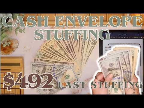 Видео: Наполнение конверта наличными на 492 доллара | ПОСЛЕДНЯЯ зарплата октября! | Бюджеты на 26 лет
