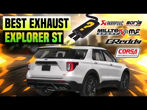 Видео: Звук выхлопа Ford Explorer ST 🔥 Corsa, стандартный, апгрейд, кастом, MRT, Borla, MBRP, обзор, тюн...