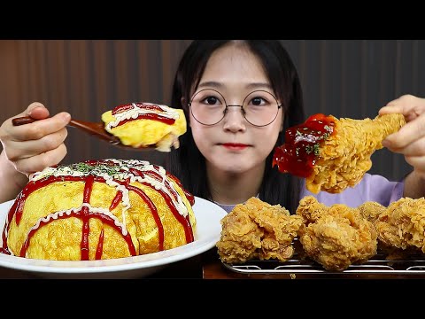 Видео: АСМР ЕДА Омлет и Жареная курица | MUKBANG | EATING SHOW