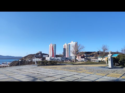 Видео: Владивосток ноябрь 2023, Эгершельд, улицы Леонова, Крыгина