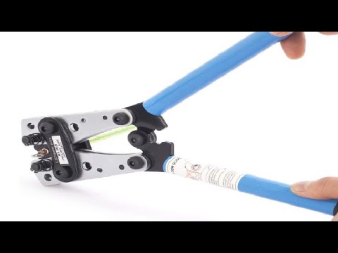 Видео: Обжимные клещи HX 50B, мощные обжимные клещи для клемм аккумуляторных проводов, обзор, прочные, л...