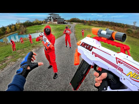 Видео: NERF GUN SQUID GAMES BATTLE! (Шутер от первого лица Nerf!)