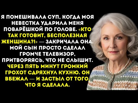 Видео: Пока я приправляла суп, невестка ударила меня ковшом и закричала «Кто так готовит!»