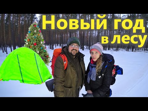 Видео: НОВОГОДНЯЯ НОЧЬ В ЛЕСУ! На вторую ночь не остались 😥 Пеший поход зимой с ночевкой в палатке!