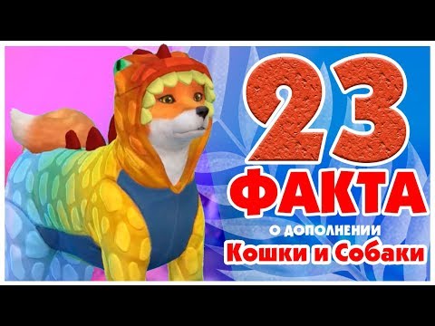 Видео: 23 Факта о The Sims 4 Кошки и Собаки!