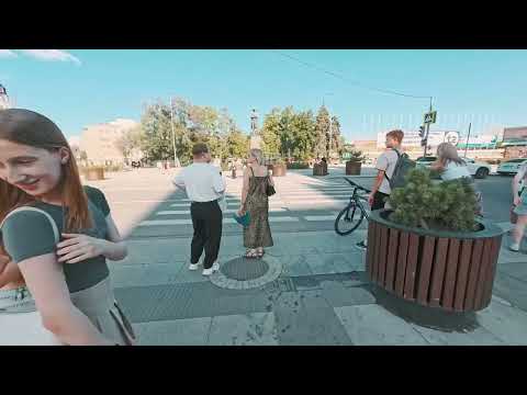 Видео: Саратов в 4К: Проспект, ул. Волжская, Набережная, Волга. 6 июля 2025 г.