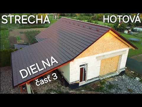 Видео: Выполнен проект двускатной крыши цеха. Укладка покрытия Bramac Platinum