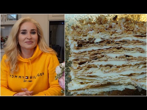 Видео: Ваш самый вкусный Хрустящий НАПОЛЕОН С ЗАВАРНЫМ КРЕМОМ