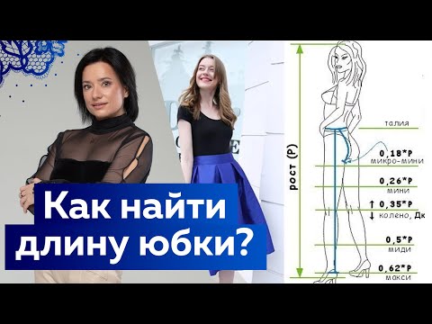 Видео: Как найти идеальную длину для юбки или платья? Расчет длины тремя способами. Полезные советы