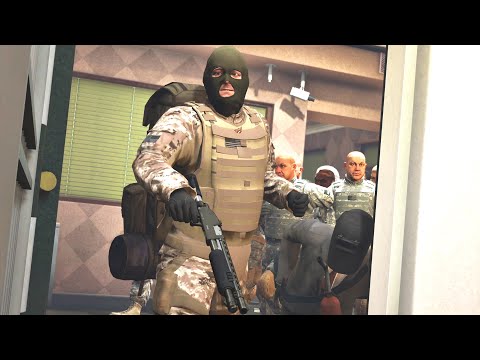 Видео: GTA 5 - BAD Army🎖️Майкл, Тревор и Франклин грабят банк! (Бесчинство армейской полиции в Палето-Бэй)