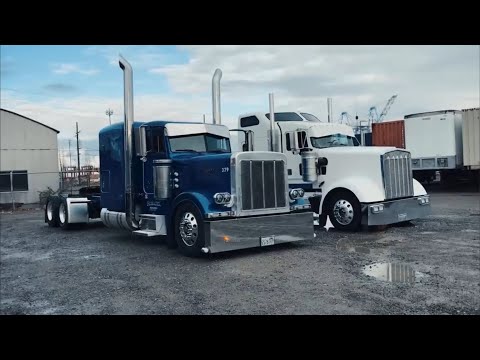 Видео: Обзор двух легенд Peterbilt 379 & Kenworth W900L Cat C15 6NZ & 3406E 2WS by Nicky Rush￼