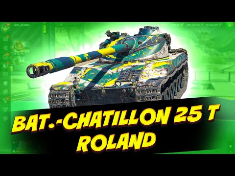 Видео: Bat.-Châtillon 25 t Roland - бат на стероидах! / Tanks Blitz